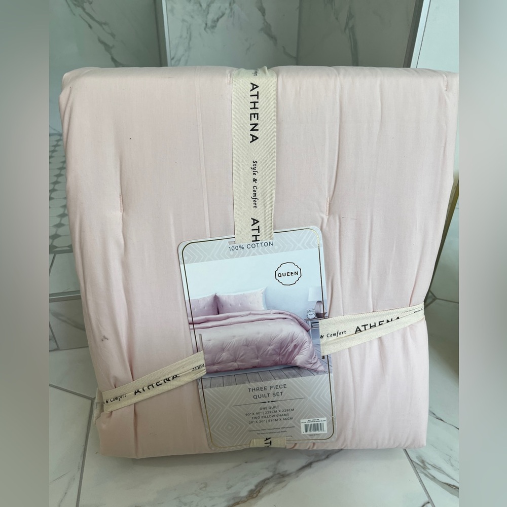 Athena 3 Piece Quilt Set - Queen